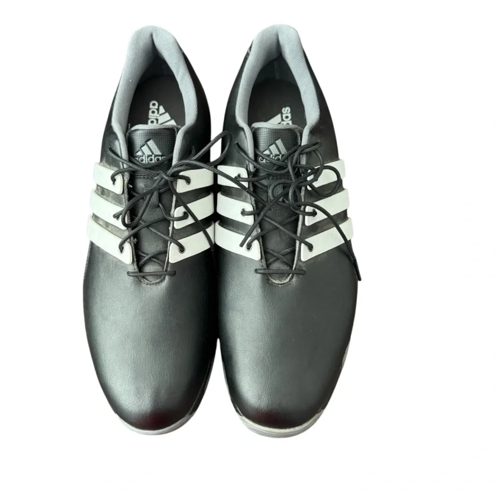 Adidas Golf Men’s Shoes Size 11.5 Pure TRX Black White Microfiber Leather F33315